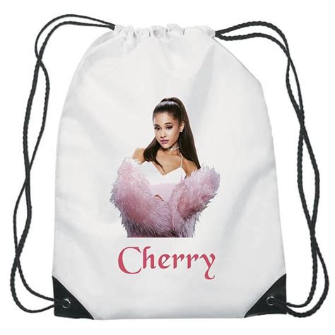 ariana grande drawstring bag.